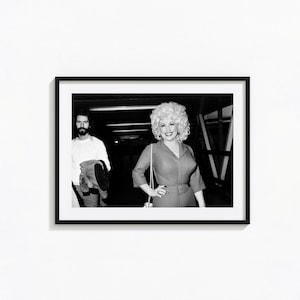 Dolly Parton Print, Dolly Parton Music Black and White Wall Art, Vintage Print, Photography Prints, Museum Quality Photo Art Print