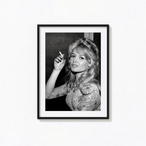 Brigitte Bardot Smoking Print