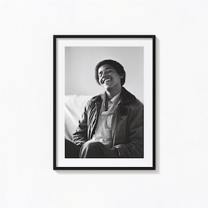 Junger Barack obama Druck, Barack obama Phot schwarz und weiß Wandkunst, Vintage Druck, Fotografie Drucke, Foto Kunstdruck in Museumsqualität