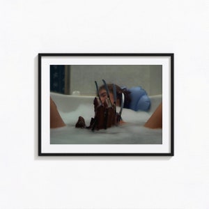 A Nightmare on Elm Street Bathroom Freddy Krueger, Bathroom Wall Art, Vintage Print, Photography Prints, Museum Quality Photo Art Print