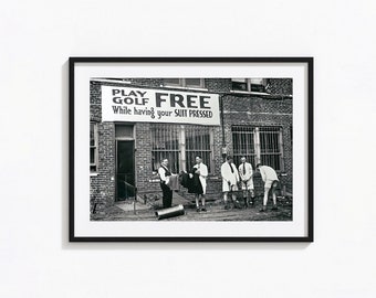 Vintage Golf Print, Vintage Golfer Black and White Wall Art, Vintage Print, Photography Prints, Museum Quality Photo Art Print