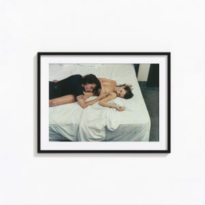 Impressão de Kate Moss e Johnny Depp, arte de parede da moda de Kate Moss, impressão vintage, impressões fotográficas, impressão de arte fotográfica com qualidade de museu