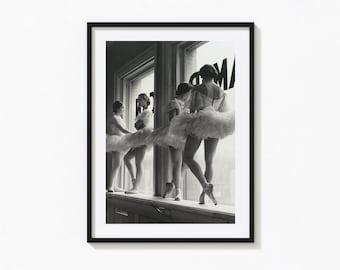 Ballerines de l’American Ballet Print, Art mural noir et blanc, impression vintage, tirages photographiques, impression d’art photo de qualité musée