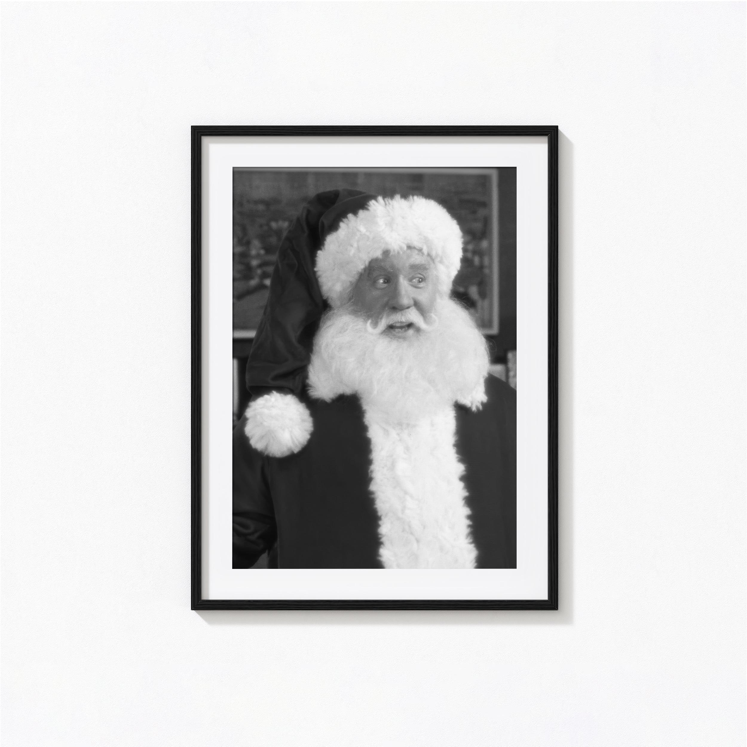 The Santa Clause Poster, Christmas Movie Black and White Wall Art, Vintage Print, Photography Prints, Museum Quality Photo Art Print
