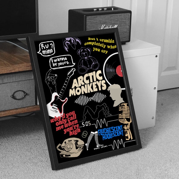 Arctic Monkeys Poster, Arctic Monkeys Poster Print, Arctic Monkeys R U MINE? Album High Quality, Wall Decor, Digital Poster, Gift Print