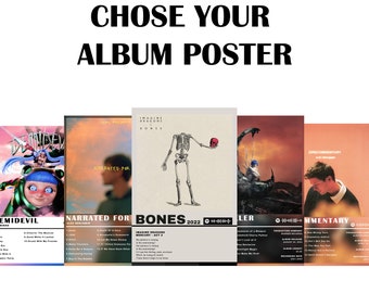 Choose Your Own Album Poster, Custom Album Poster, Music Gift Ideas, Custom Album Art, Tracklist Poster