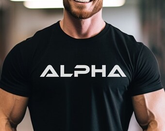 Alpha T-shirt Alpha Male Shirt Funny Workout T-shirt Humorous Gym ...