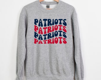 Patriots Retro Wavy PNG digital image