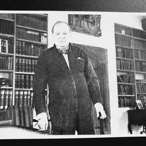 winston churchill vintage book page for collage art, scrapbooking decoupage