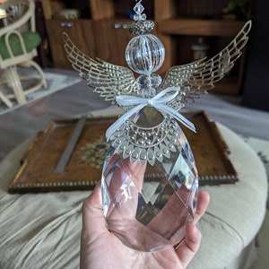 Vintage Prism Angel Christmas Ornament Large