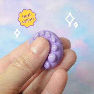 Worry Stone Textured Fidget Toy Sensory Picking Toy Autism Stim ADHD Toy Fidget Anxiety Relief Stress Pocket Fidget Custom Polymer Clay