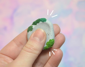 Faux Stone Worry Stone Textured Mossy Fidget Toy Sensory Toy Autism Stim ADHD Toy Fidget Anxiety Relief Stress Pocket Fidget Polymer Clay