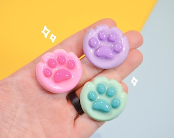 Paw Print Worry Stone Textured Toe Bean Fidget Toy Sensory Toy Autism Stim ADHD Toy Fidget Anxiety Relief Stress Pocket Fidget Cat Lover Dog