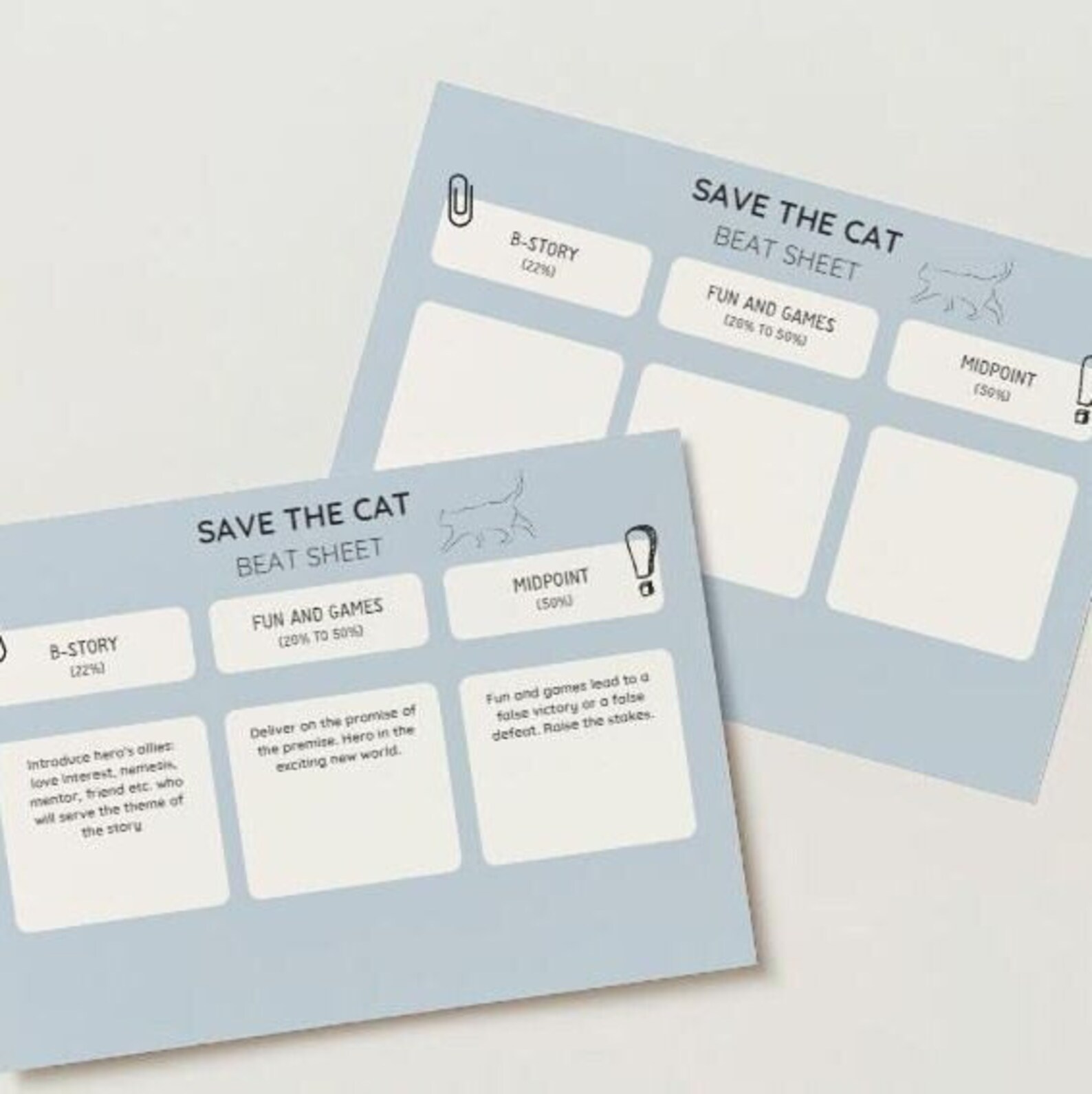 Save the Cat Plot Outline Template - Etsy