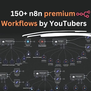 150+ premium n8n workflows | Content Creation, Business Automation, Sales, Support and more... | Lead Generation AI | YouTube | Templates