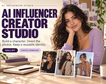 AI Influencer Creator Skill Kit | Virtual Model Character Consistency and Photoshoot Prompts