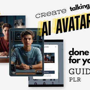 Create Talking Ai Avatar | How To Guide - eBook | Faceless Social Media Marketing | No extra subscription needed - PLR Guide