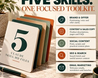 Small Business AI Marketing Team | Claude Skills for Brand, Content, Social Media, SEO and Email