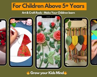 3000+ HD Art & Craft reels for Art and Craft | Youtube shorts | TikTok | Instagram | kids activity videos | drawing tutorial | paper DIY