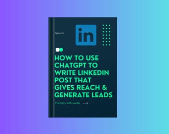 Ultimate ChatGPT Prompting Playbook - Unlock LinkedIn Success | Boost Reach, Increase Sales, Generate Leads | Business Growth with Linkedin