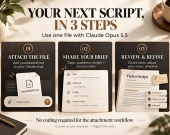 YouTube Script Writer Claude Skill | AI YouTube Script Generator, Video Hooks, Titles, Thumbnail Prompts & SEO