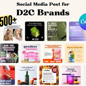2,500+ Canva Ads & Social Posts | Editable Templates for Ecommerce Brands