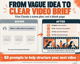 Claude Opus 5.5 Video Prompt Book | 60 Prompts for Product Demos, Explainers and Motion Graphics