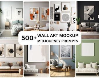 500+ Nano Banana Wall Art Mockup Prompts | 2,000+ Mockups & PLR Rights