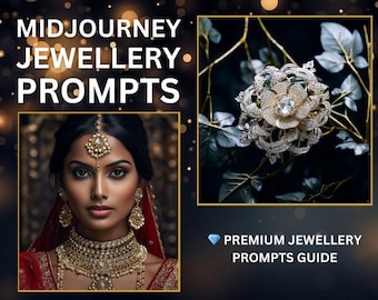 Desinger Jewellery Inspiration & Photography - Midjourney + Stable Diffusion Professional Prompts Guide