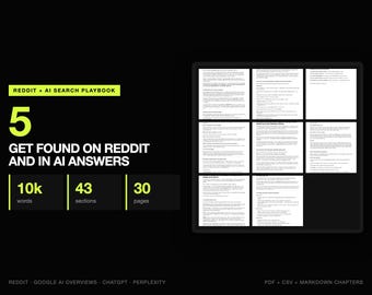 Reddit and AI Search Playbook | How to Rank on Reddit and Get Cited by ChatGPT, Perplexity and Google AI Overviews | 30 Page Guide