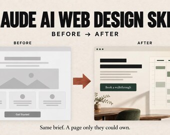 Claude AI Web Design Skill | Landing Page and UI UX Design Prompt for Business Websites