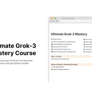 Grok-3 Mastery Guide | AI prompts | prompt engineering | LLM handbook | chatbot training | marketing automation | content creation
