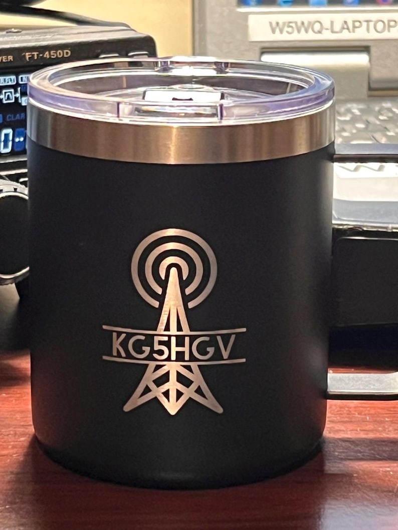 Ham Radio CALLSIGN Engraved Coffee Mug for Amateur Radio Enthusiasts - Etsy
