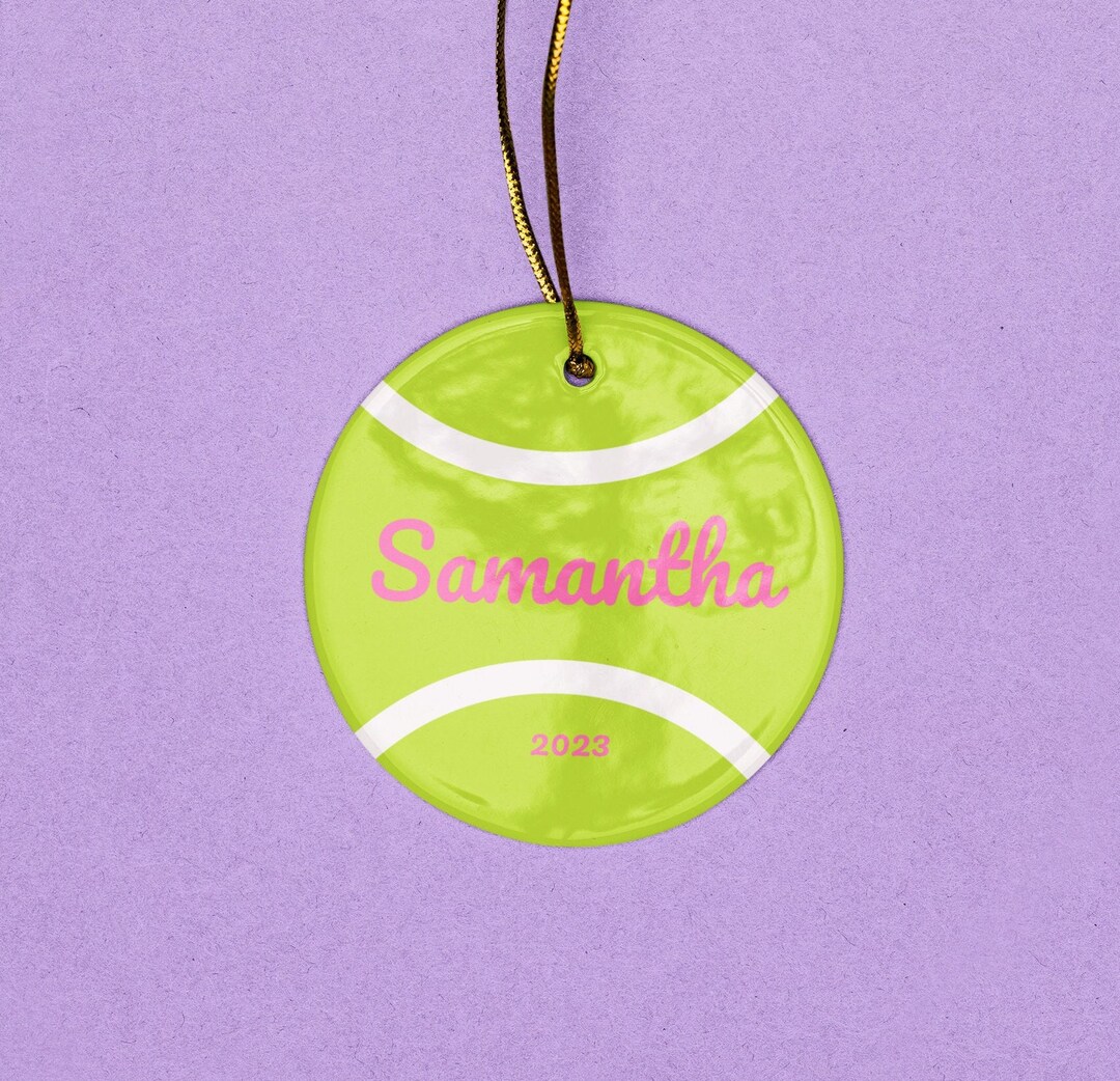 Girl Tennis Ornament, Personalized Tennis Ornament, Tennis Player