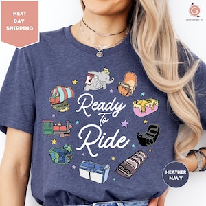 Ready To Ride Shirt, Disney Here For The Rides Vehicles Shirt, Magic Kingdom Tee, Disneyland Matching Trip Shirts, Disney Family Trip Shirt