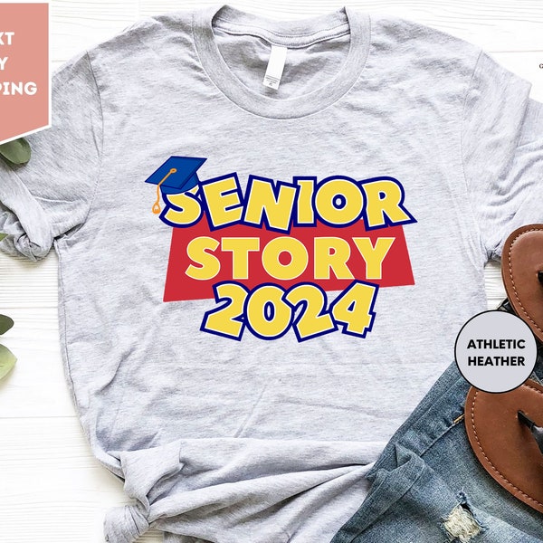 Senior Story, 2024 T-shirt, Class Of 2024 Shirt, High School Graduation Gifts, College Grad Gift, Graduating T-shirt, Student Gift Senior