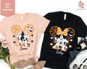 Mickey and Minnie Ghost Halloween Shirt, Disney Halloween Shirt, Mickey Ghost Shirt, Mickey's Not So Scary Shirt, Disney Pumpkins Shirt