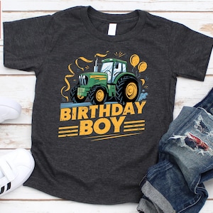 Shirt eerste verjaardag boerderijjongen, shirt trekker verjaardag jongen peuter, shirt trekker boerenjongen, cadeau voor boerenjongen, shirt trekker verjaardagsfeestje