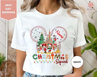 Custom Name Disney Christmas Squad, Disney Christmas Shirt, Custom Christmas Shirt, Matching Family Disney Christmas Shirt