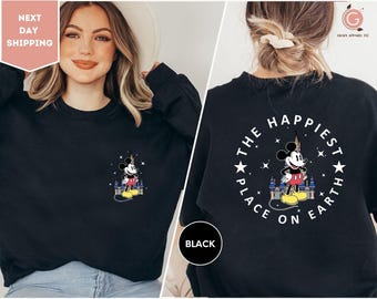 Happiest Place on Earth Sweatshirt, Magic Kingdom Sweatshirt, Disney Castle Sweatshirt, Magical World Sweatshirt, Disney World Sweatshirt