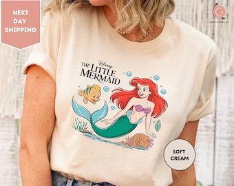 Shirt kleine zeemeermin, Disney T-shirt, Ariel shirt kleine zeemeermin dames, shirt Ariel zeemeermin, shirt Disney Ariel, shirt Disney prinses