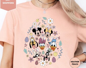 Easter Mickey and Friends Shirt, Disney Easter Bunny Tee, Mickey and Friends Easter Egg Hunt Shirt, Spring Disney Family Matching Gift Tee