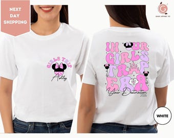 Personalized Disney Girls Trip 2026 Shirt, In Our Girls Trip Era shirt, Disney Besties Matching Shirt, WDW Disneyland Girls Vacation Shirt