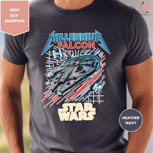 Vintage Star Wars Millennium Falcon Shirt, Disney Star Wars Shirt, Disney Millennium Falcon Shirt, Disneyworld 2025 Shirts, Star Wars Shirt