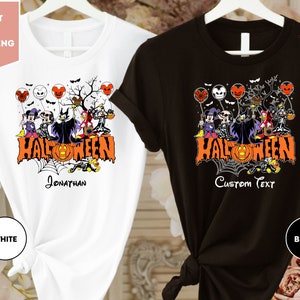 Aangepaste Disney Halloween-shirts, Disney Halloween-shirts, Disney Halloween-familieshirts, aangepaste familie Disney-T-shirt