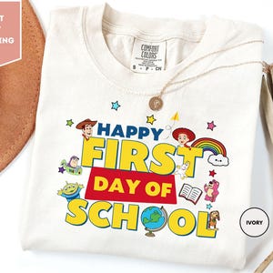 Toy Story First Day Of School T-Shirt, Classroom Outfit, Disney Pixar Teacher Tee, Back To School T-Shirt, Happy First Day Teacher Gift