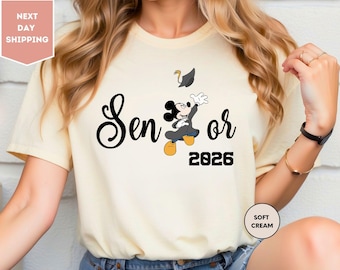 Shirt Mickey senior afstuderen 2026, shirt Disney afgestudeerde, shirt Mickey Mouse grad, shirt Disneyland afgestudeerde, shirt senior Disneyworld senior