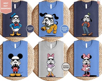 Disney Mickey And Friends Star Wars Shirt, Star Wars Family Shirts, Disney All Character Tee, Mickey Mouse Stormtrooper, Disney Trip Shirt