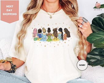 Comfort Colors Disney Princess Shirt, Watercolor Princess Shirt, Disney Trip T-Shirt, Disney Princess Tee, Disneyworld Princess Gift Shirt