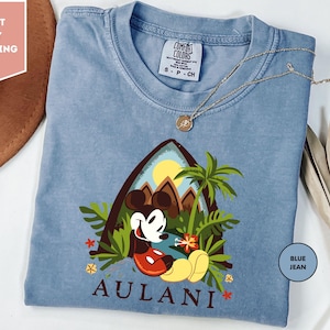 Comfort Colors® Hawaii T-Shirt, Aulani Mickey Shirt, Disney Aulani Family Trip Shirt, Disney Hawaii Shirt, Disney Trip Tee, Hawaii Crewneck